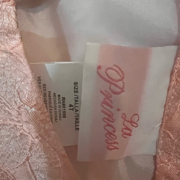 La Princess Dress Size 4T Rosy Pink w Grandma Nes Sweater Set - Picture 4 of 11